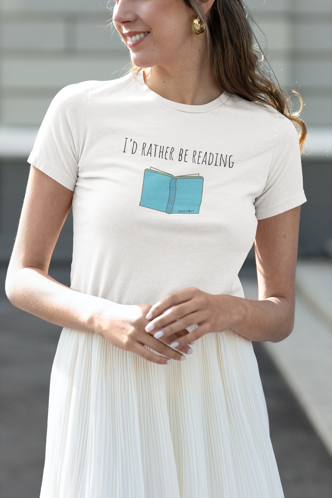 I'd Rather Be Reading Women's Midweight Cotton Tee