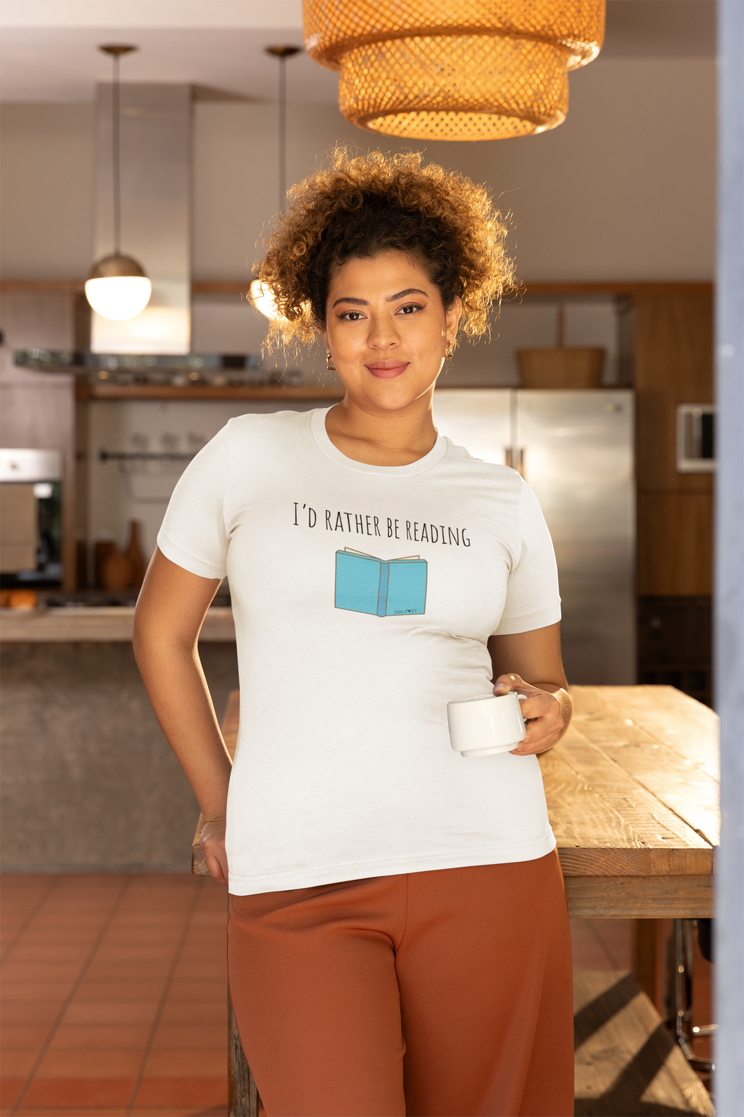 I'd Rather Be Reading Women's Midweight Cotton Tee